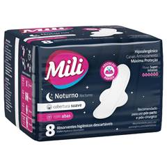 HIG-ABS.MILI NOTURNO SUAVE C/ABAS C/8 UN