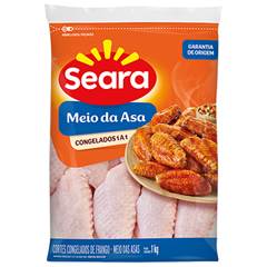 FRANGO MEIO DA ASA SEARA IQF C/ 1 KG