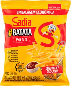 BATATA  PALITO SADIA  C/ 2 KG
