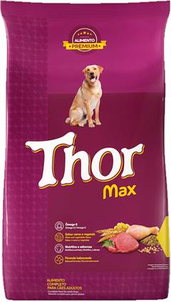 RACÃO THOR MAX CAES AD.21% C/  1 KG