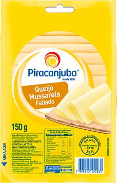 QUEIJO MUSSARELA FAT.PIRACANJUBA C/150GR
