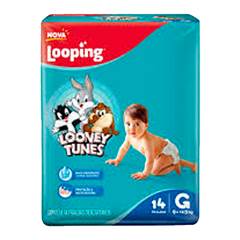 FRALDA DESC.LOOPING L/TUNES {GD} C/14 UN