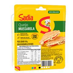 QUEIJO MUSSARELA FAT. SADIA C/ 150 GR