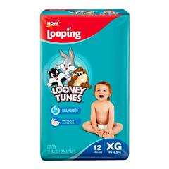 FRALDA DESC.LOOPING L/TUNES {XXG} C/12UN
