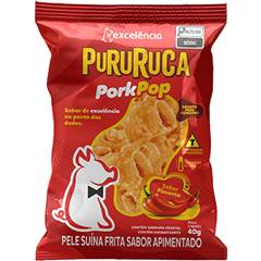 SALG. PURURUCA PORK POP PIMENTA C/ 40 GR