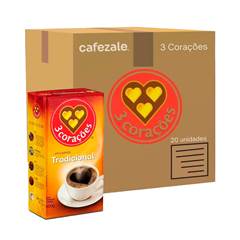 CAFE 3 CORAÇOES TRAD. VACUO C/ 500 GR